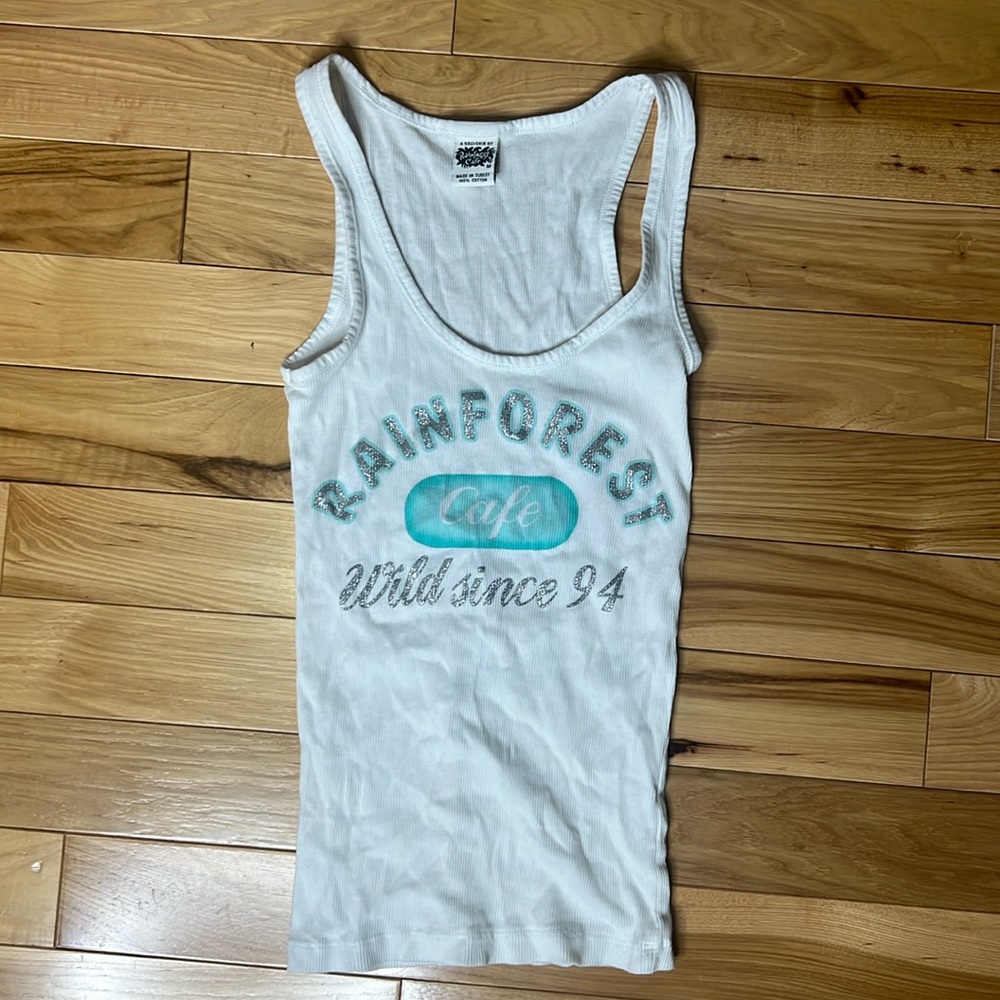 Size Medium rainforest café tank top souvenir